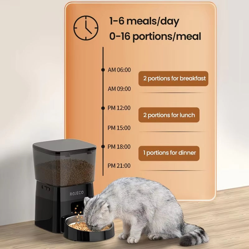 Smart Auto Pet Feeder – Hassle-Free Mealtime, Perfect Portions Every Time